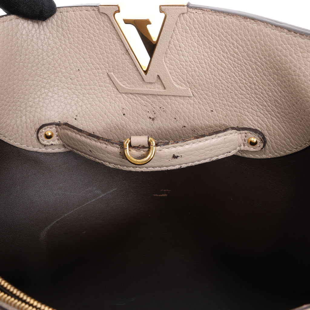 Louis Vuitton Parnassea Capucines MM Handbag in Beige M94428