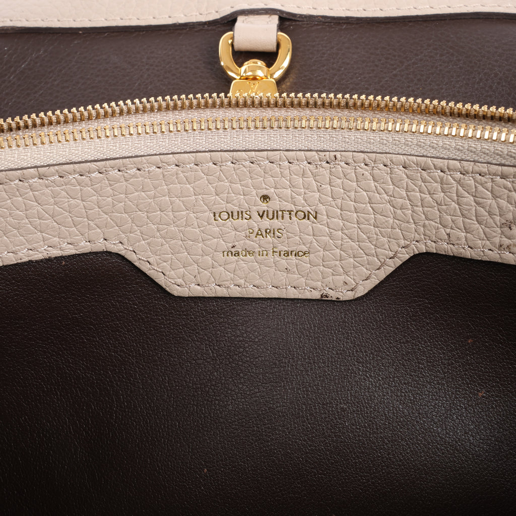 Louis Vuitton Parnassea Capucines MM Handbag in Beige M94428