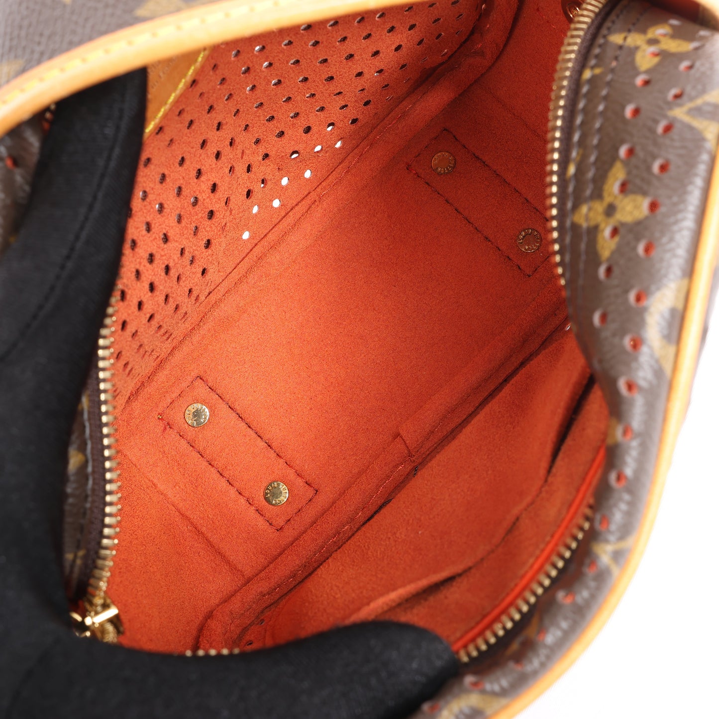 Louis Vuitton Limited Edition Monogram Perforated Mini Trocadero Shoulder Bag M95177