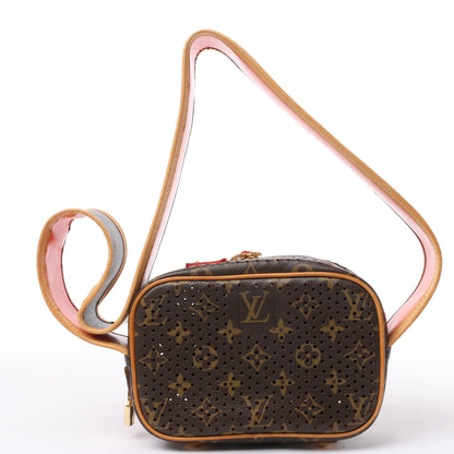 Louis Vuitton Limited Edition Monogram Perforated Mini Trocadero Shoulder Bag M95177