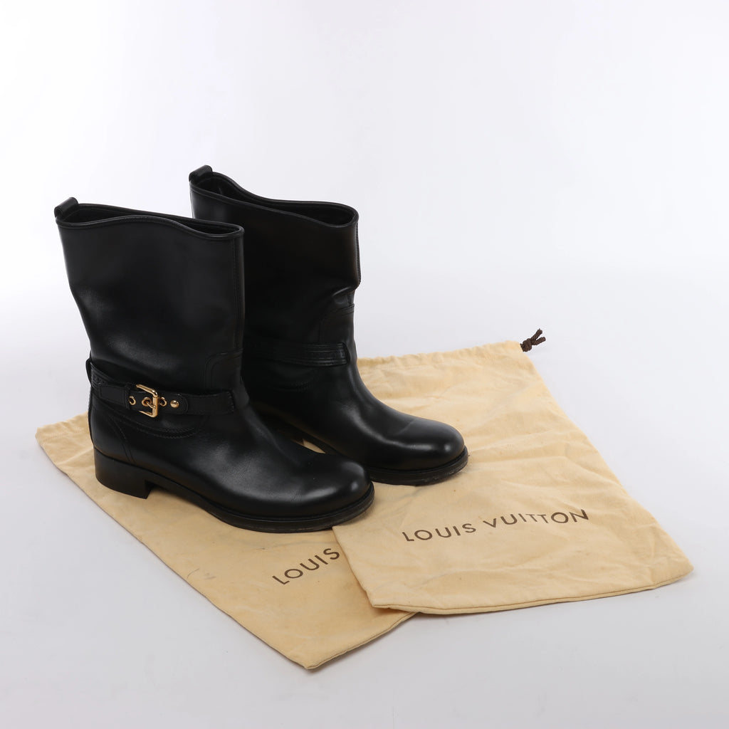 Botas Louis Vuitton 12 años de ante en color negro, talla 40.5 EU