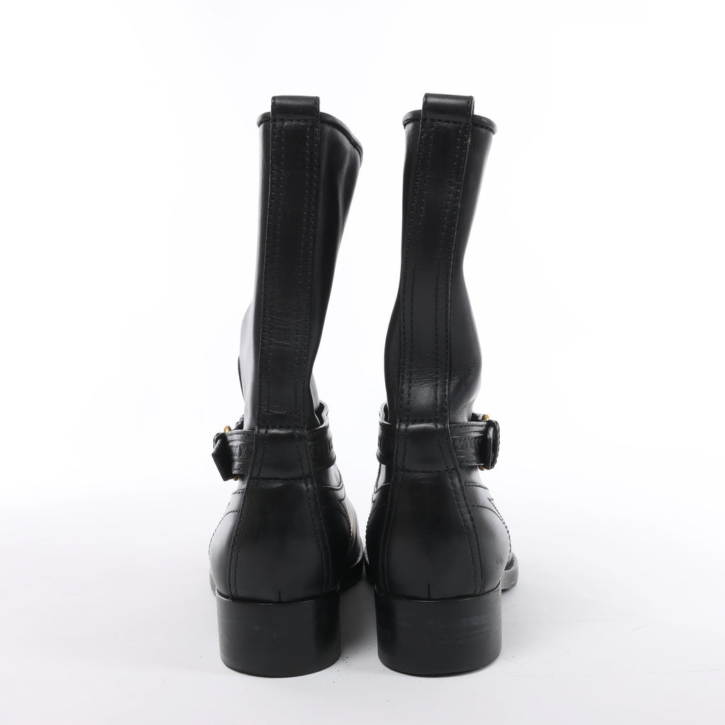 Botas Louis Vuitton 12 años de ante en color negro, talla 40.5 EU