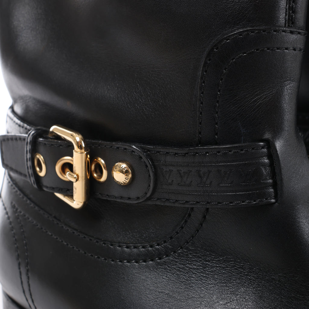 Botas Louis Vuitton 12 años de ante en color negro, talla 40.5 EU