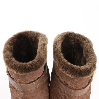 Louis Vuitton 11 years Suede Boots in Brown, Size 40 EU