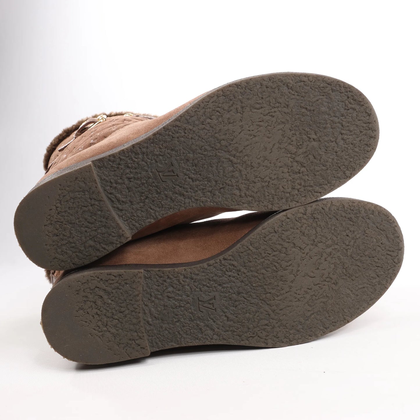 Louis Vuitton 11 years Suede Boots in Brown, Size 40 EU