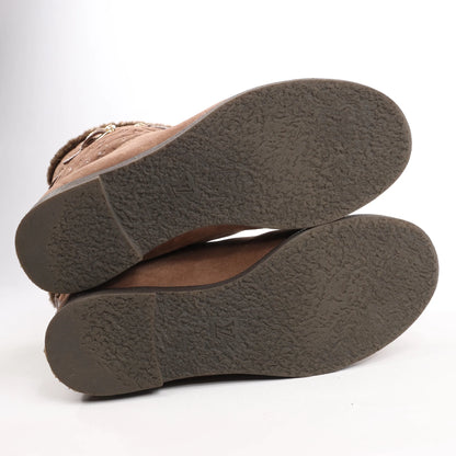 Louis Vuitton 11 years Suede Boots in Brown, Size 40 EU