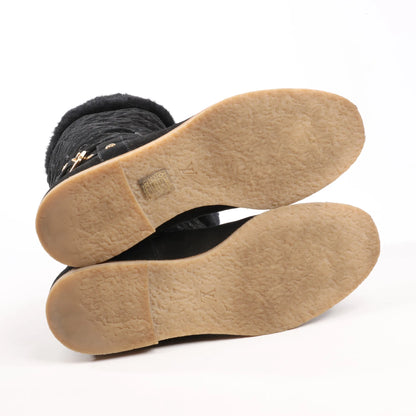 Louis Vuitton 12 years Suede Boots in Black, Size 40.5 EU