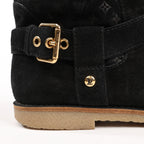 Louis Vuitton 12 years Suede Boots in Black, Size 40.5 EU
