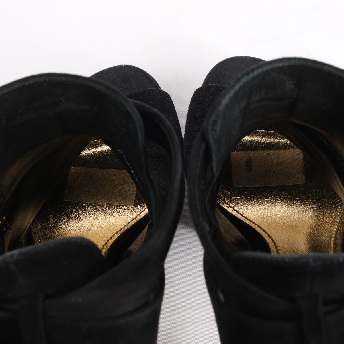 Louis Vuitton 13 years Suede Heels in Black TC0173, Size EU 36.5