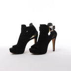 Louis Vuitton 13 years Suede Heels in Black TC0173, Size EU 36.5