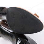 Louis Vuitton 16 years Patent Leather Heels in Black x Beige NL0186, Size EU 40
