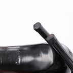 Louis Vuitton 16 years Patent Leather Heels in Black x Beige NL0186, Size EU 40