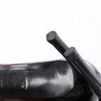 Louis Vuitton 16 years Patent Leather Heels in Black x Beige NL0186, Size EU 40