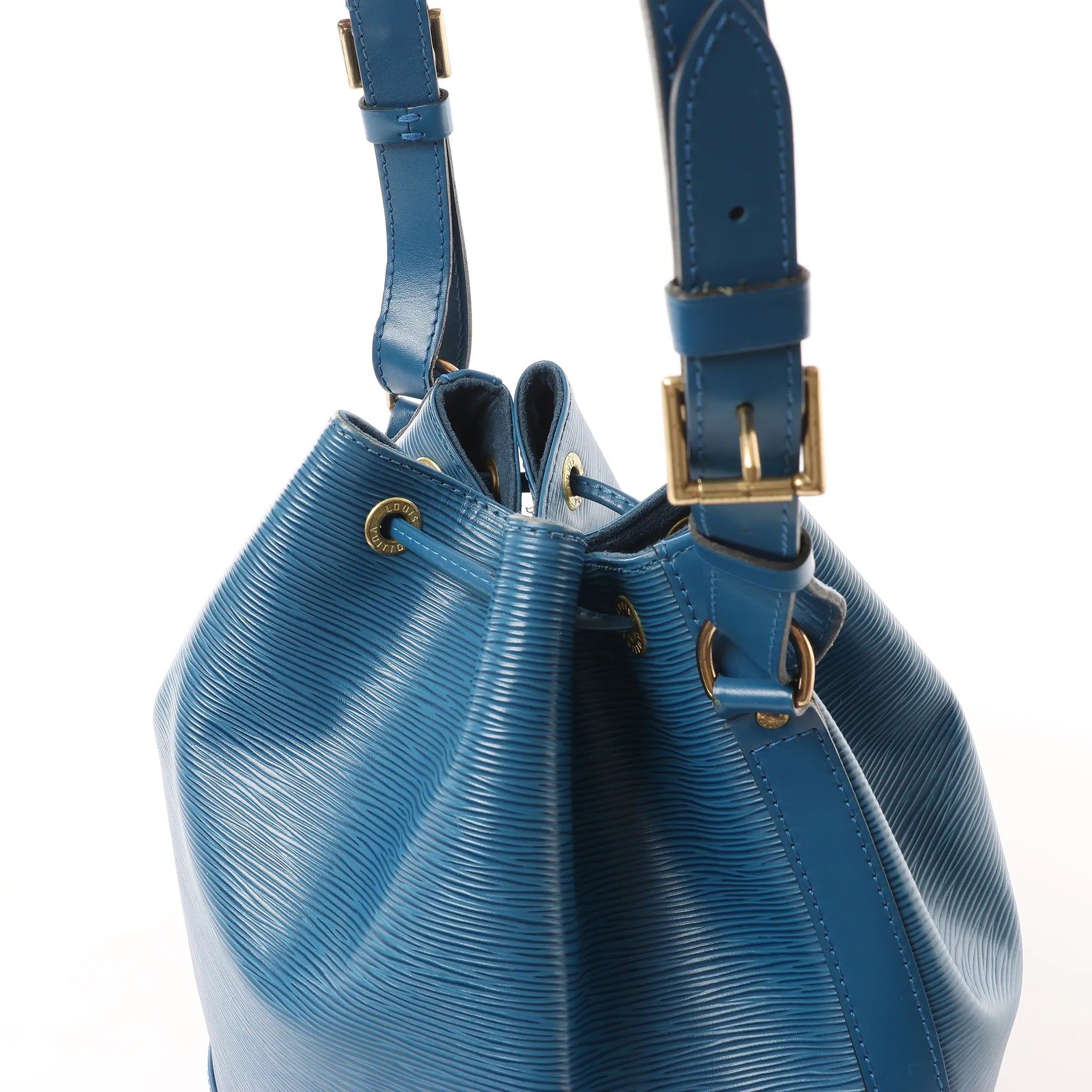 Louis Vuitton Noe Epi Leather Shoulder Bag in Blue