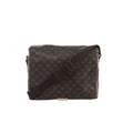Louis Vuitton Abbesses messenger crossbody bag in brown Monogram canvas with front flap, adjustable dark brown shoulder strap and gold-tone hardware.