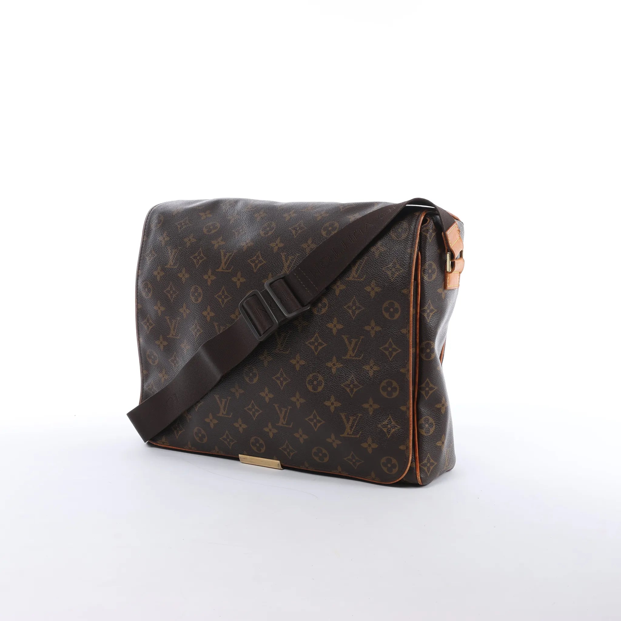Louis Vuitton Abbesses Monogram Canvas Messenger Crossbody Bag in Brown M45257