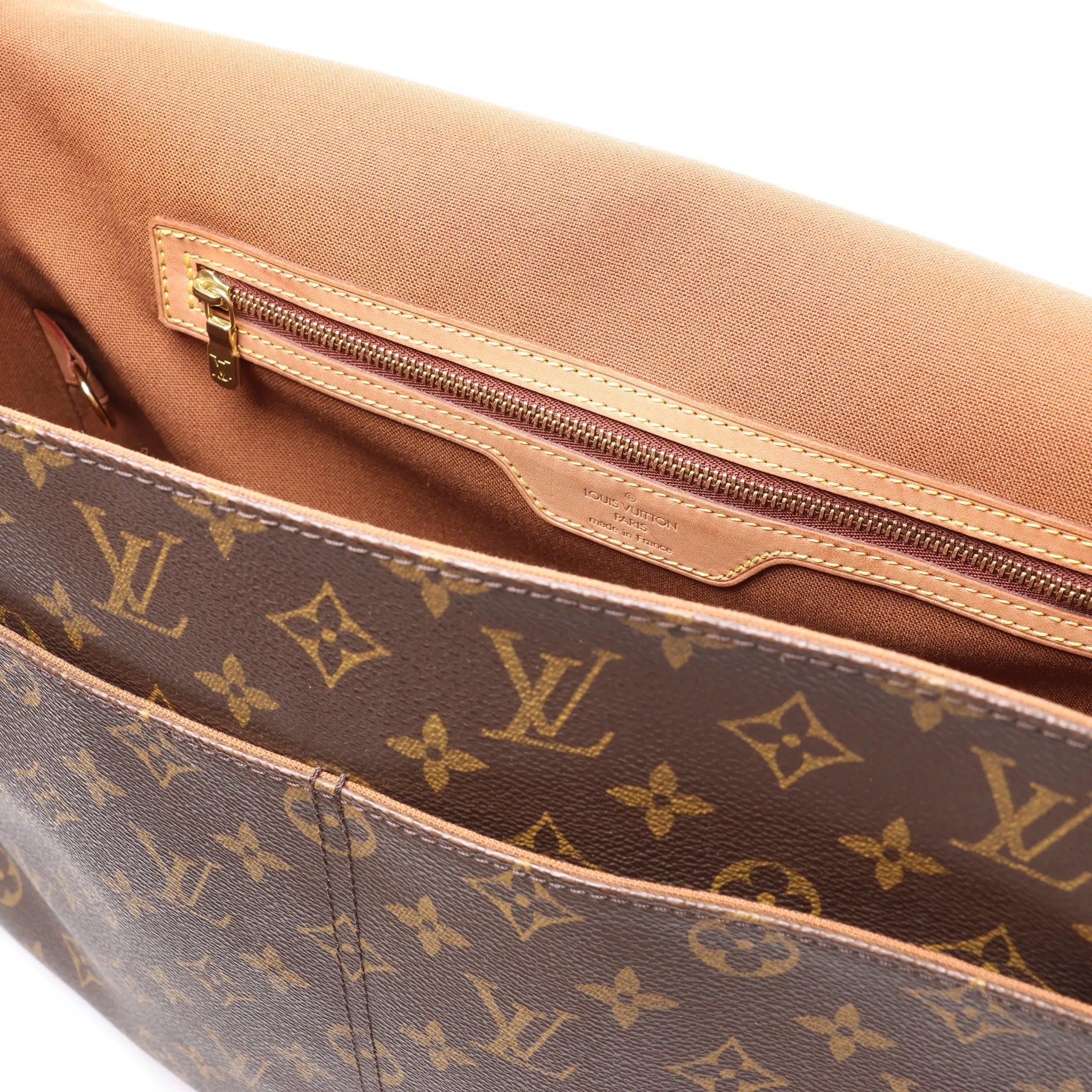Louis Vuitton Abbesses Monogram Canvas Messenger Crossbody Bag in Brown M45257