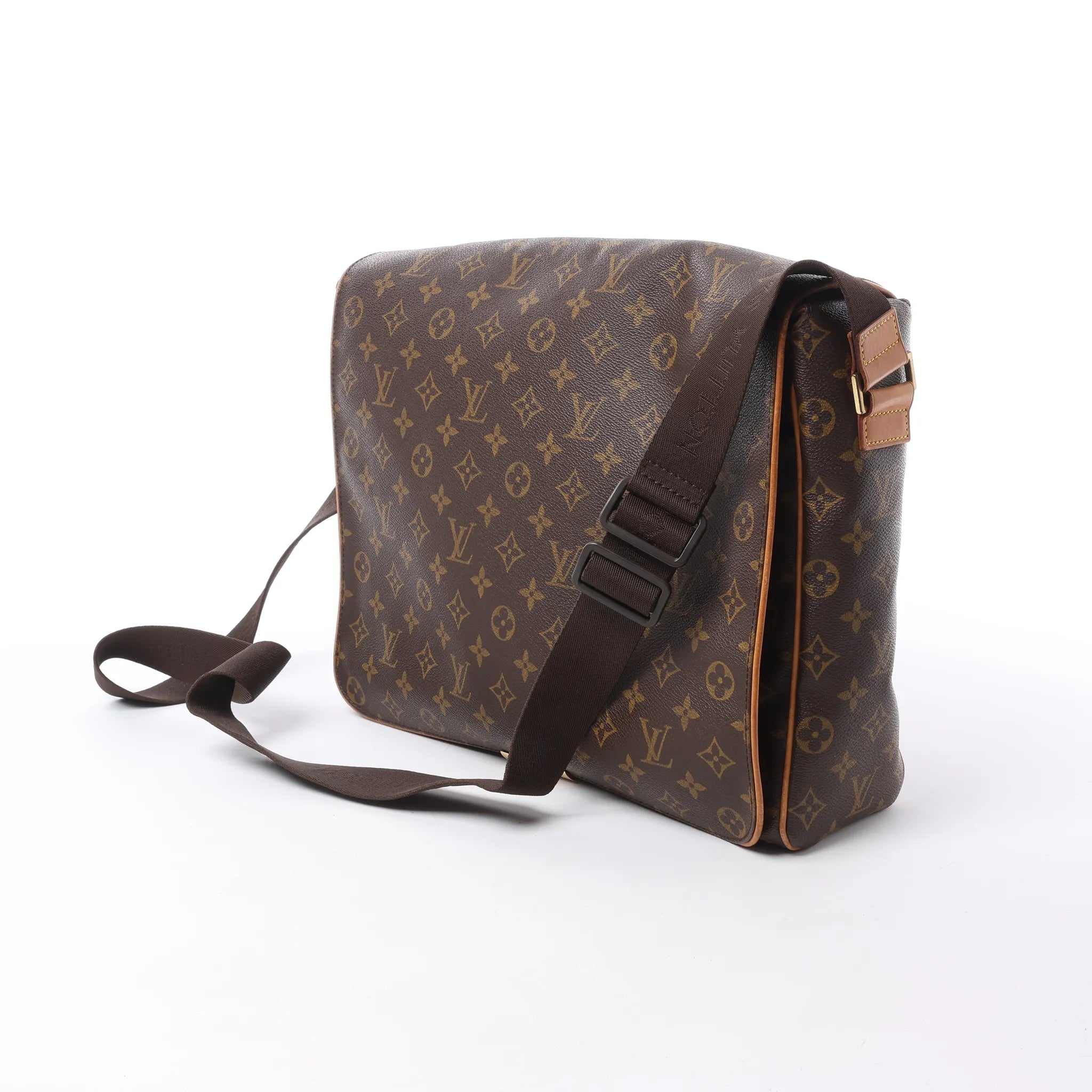 Louis Vuitton Abbesses Monogram Canvas Messenger Crossbody Bag in Brown M45257
