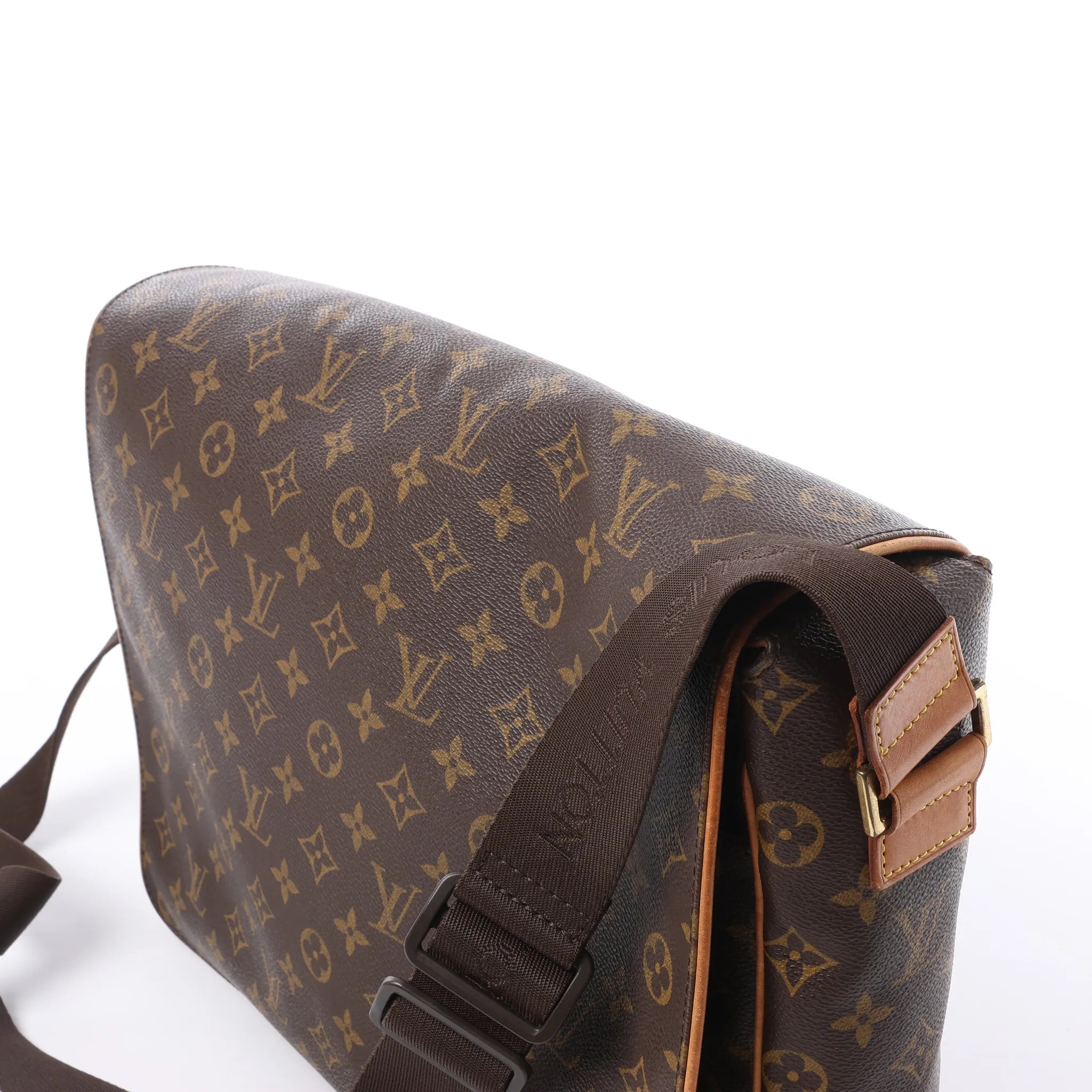 Louis Vuitton Abbesses Monogram Canvas Messenger Crossbody Bag in Brown M45257