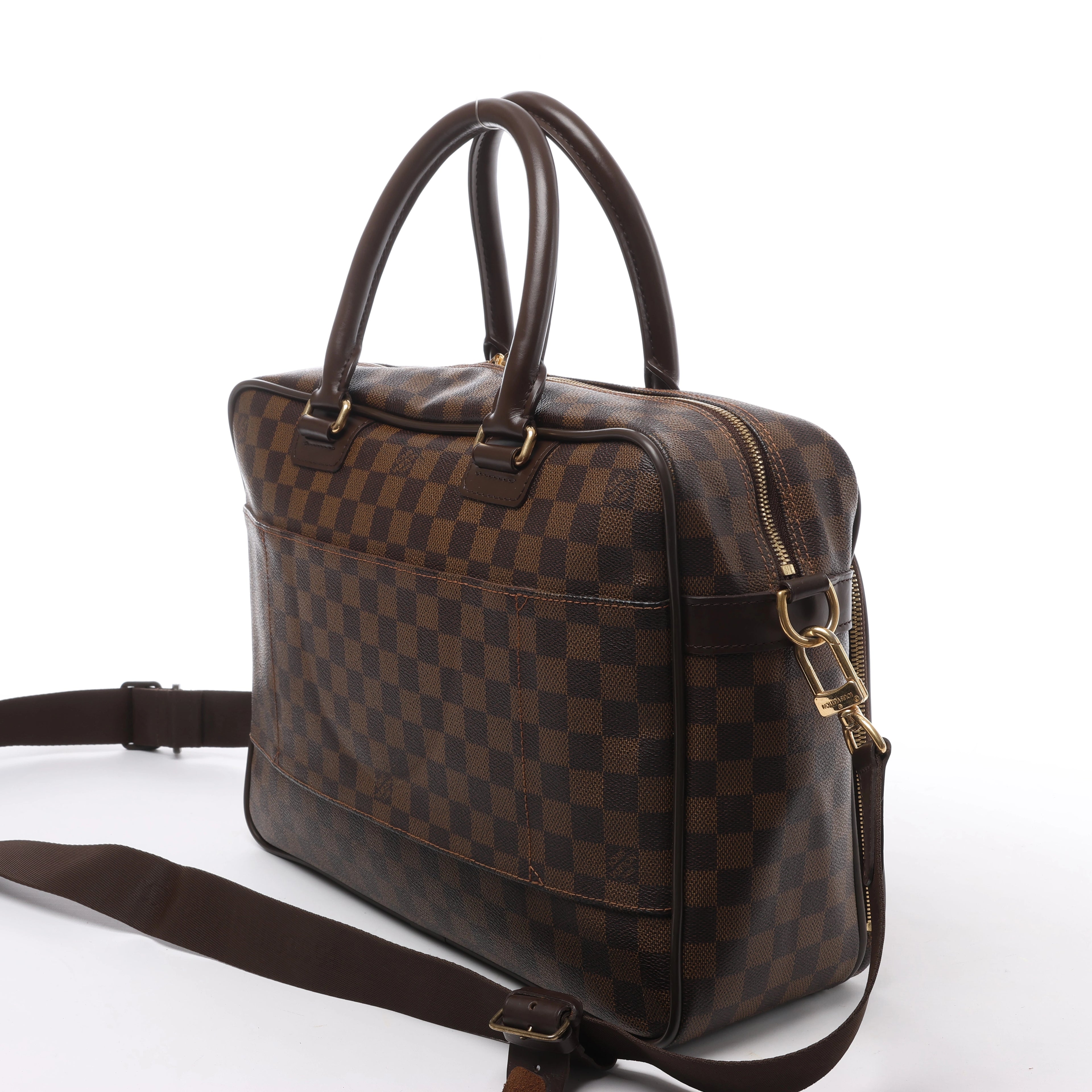 Louis Vuitton Agal Damier Ebene 2Way Handbag in Brown N23252