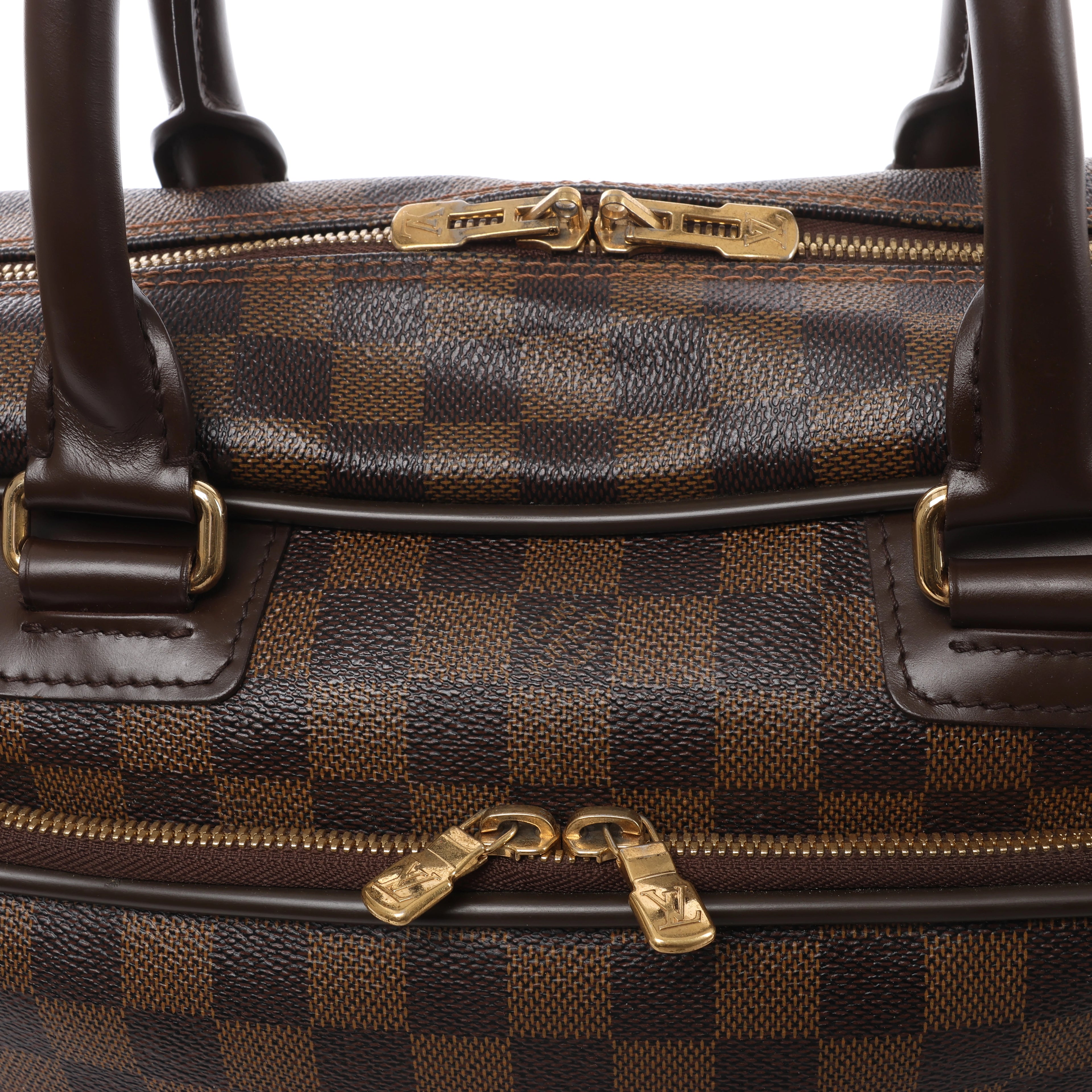 Louis Vuitton Agal Damier Ebene 2Way Handbag in Brown N23252