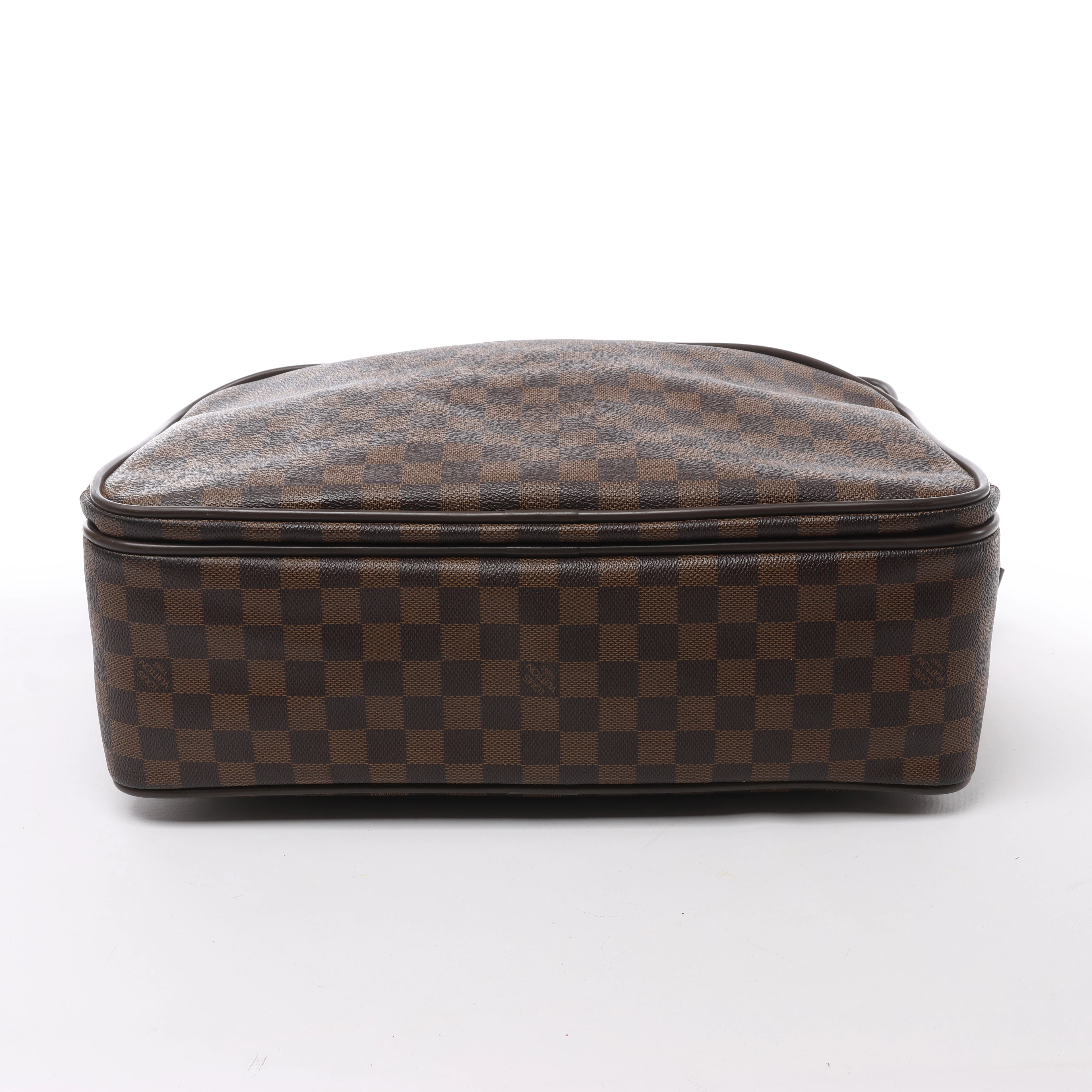 Louis Vuitton Agal Damier Ebene 2Way Handbag in Brown N23252