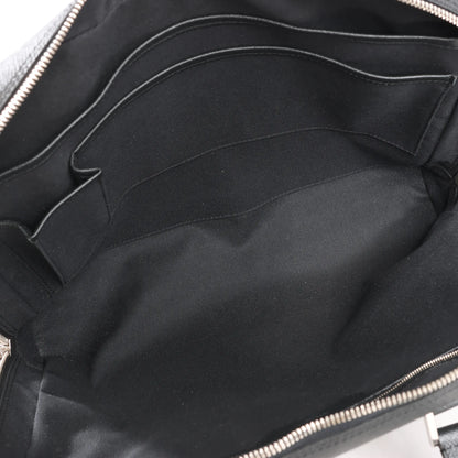 Sac à main Louis Vuitton Porte Alexander Taïga en cuir noir M31162