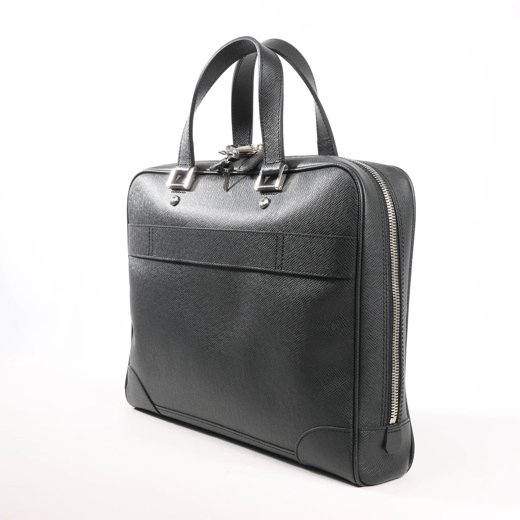 Louis Vuitton Porte Alexander Taiga Leather Handbag in Black M31162