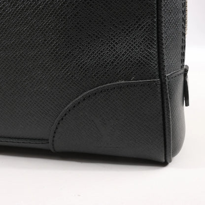 Sac à main Louis Vuitton Porte Alexander Taïga en cuir noir M31162