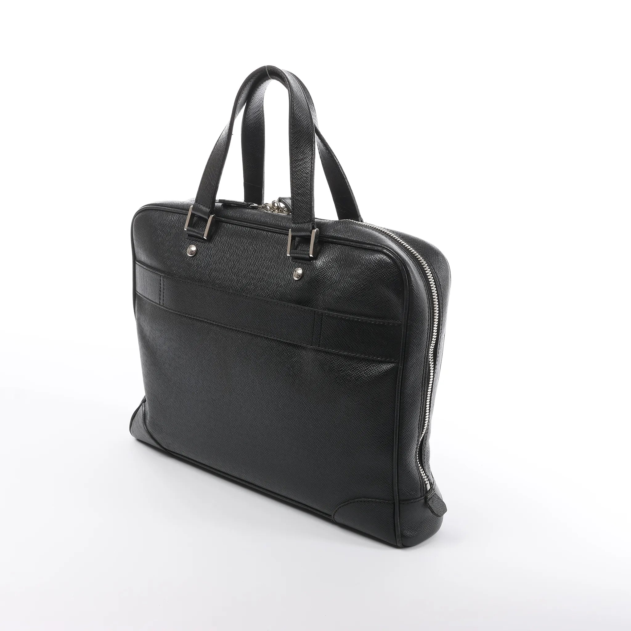 Louis Vuitton Alexander Taiga Leather Handbag in Black M31162