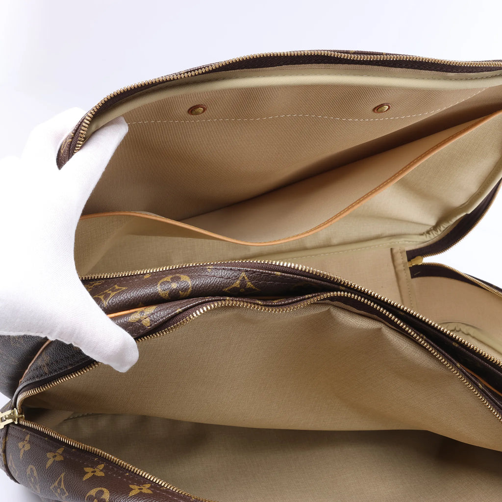 Louis Vuitton Alize Monogram Canvas 2 Poches Travel Bag in Brown M41392