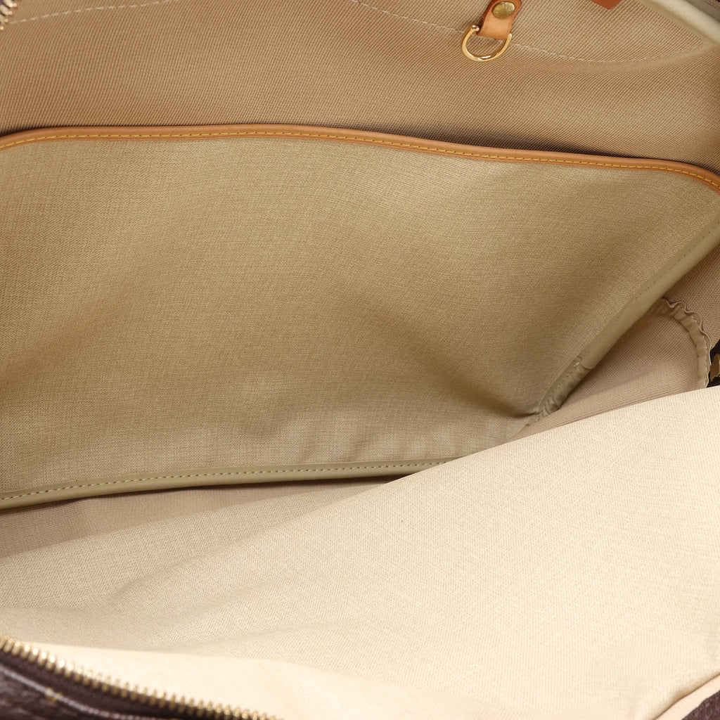 Louis Vuitton Alize Monogram Canvas 2 Poches Travel Bag in Brown M41392