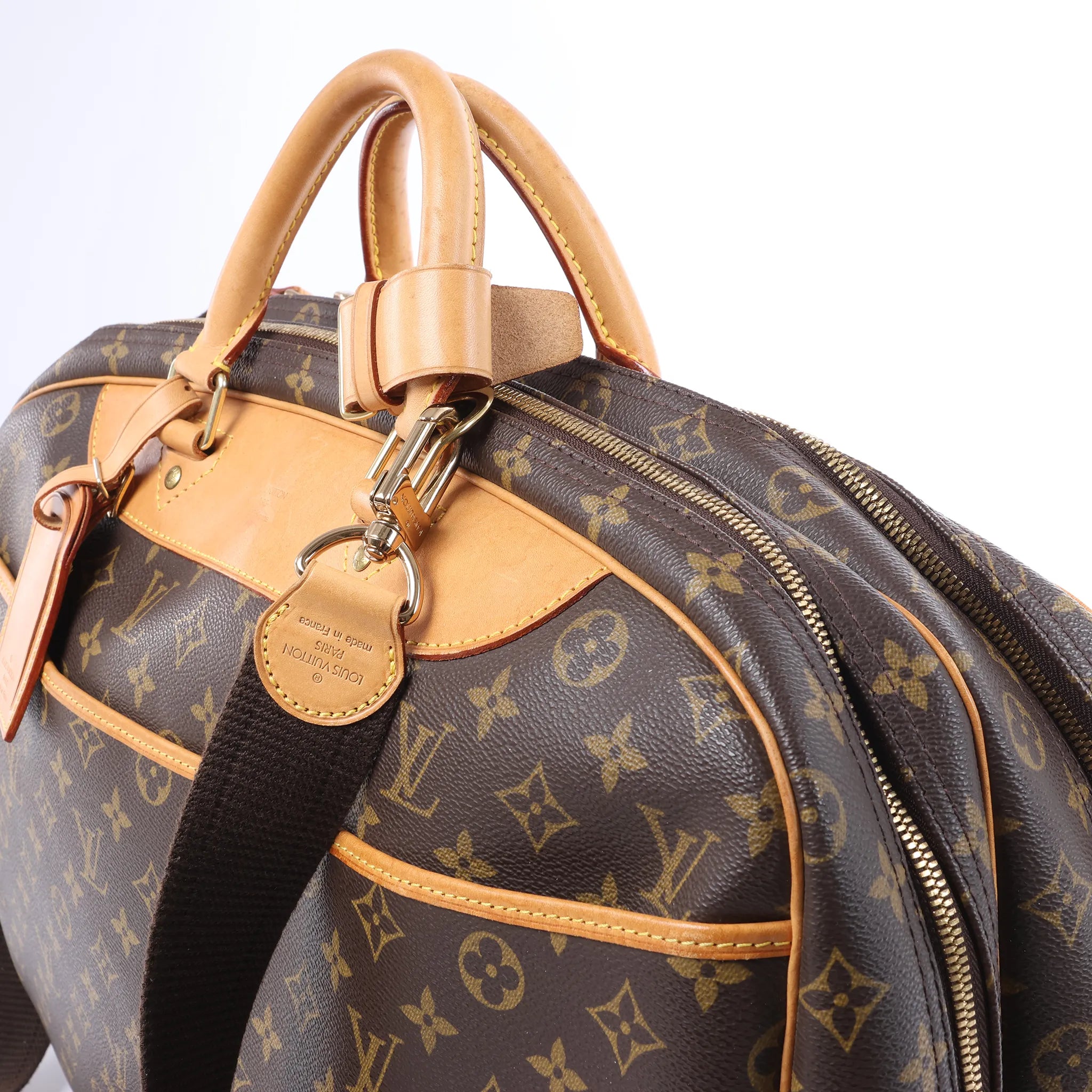 Louis Vuitton Alize Monogram Canvas 2 Poches Travel Bag in Brown M41392