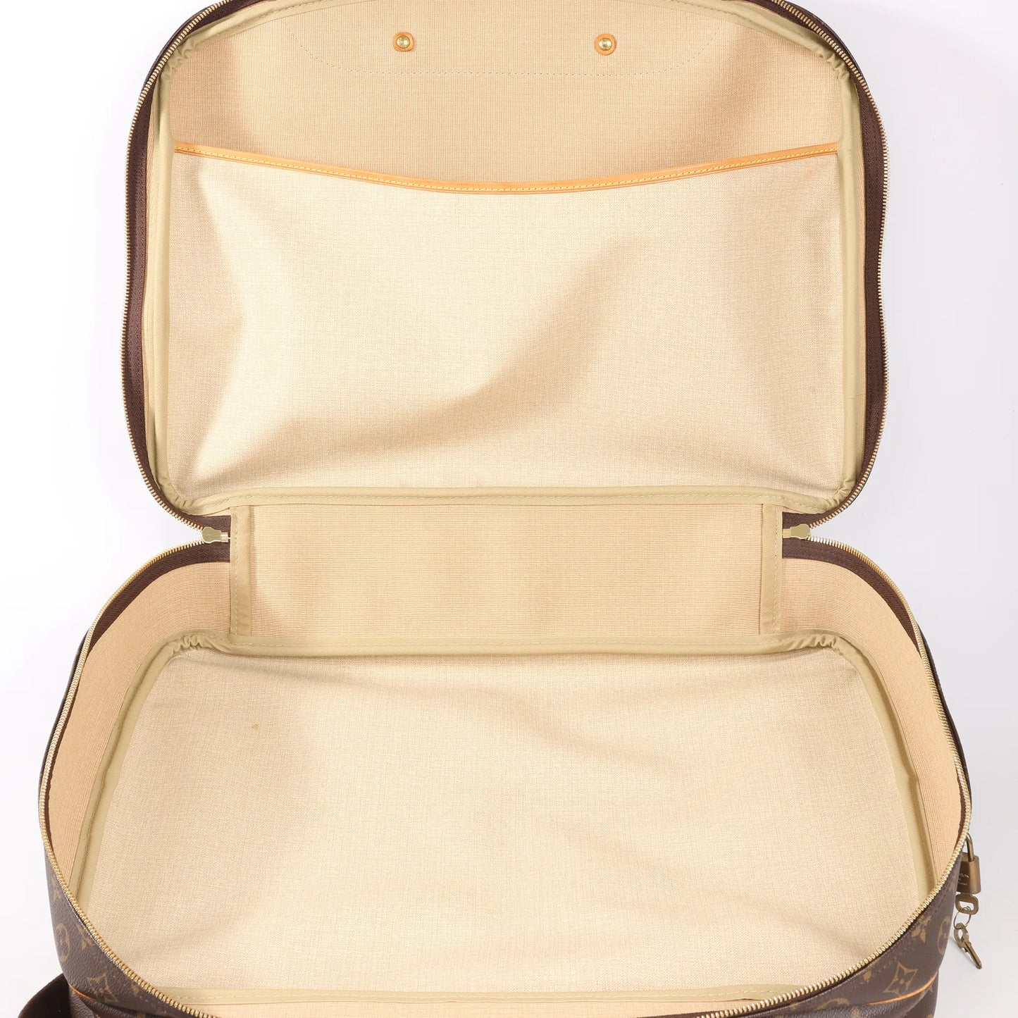 Louis Vuitton Alize Monogram Canvas 2 Poches Travel Bag in Brown M41399