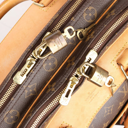 Louis Vuitton Alize Monogram Canvas 2 Poches Travel Bag in Brown M41399