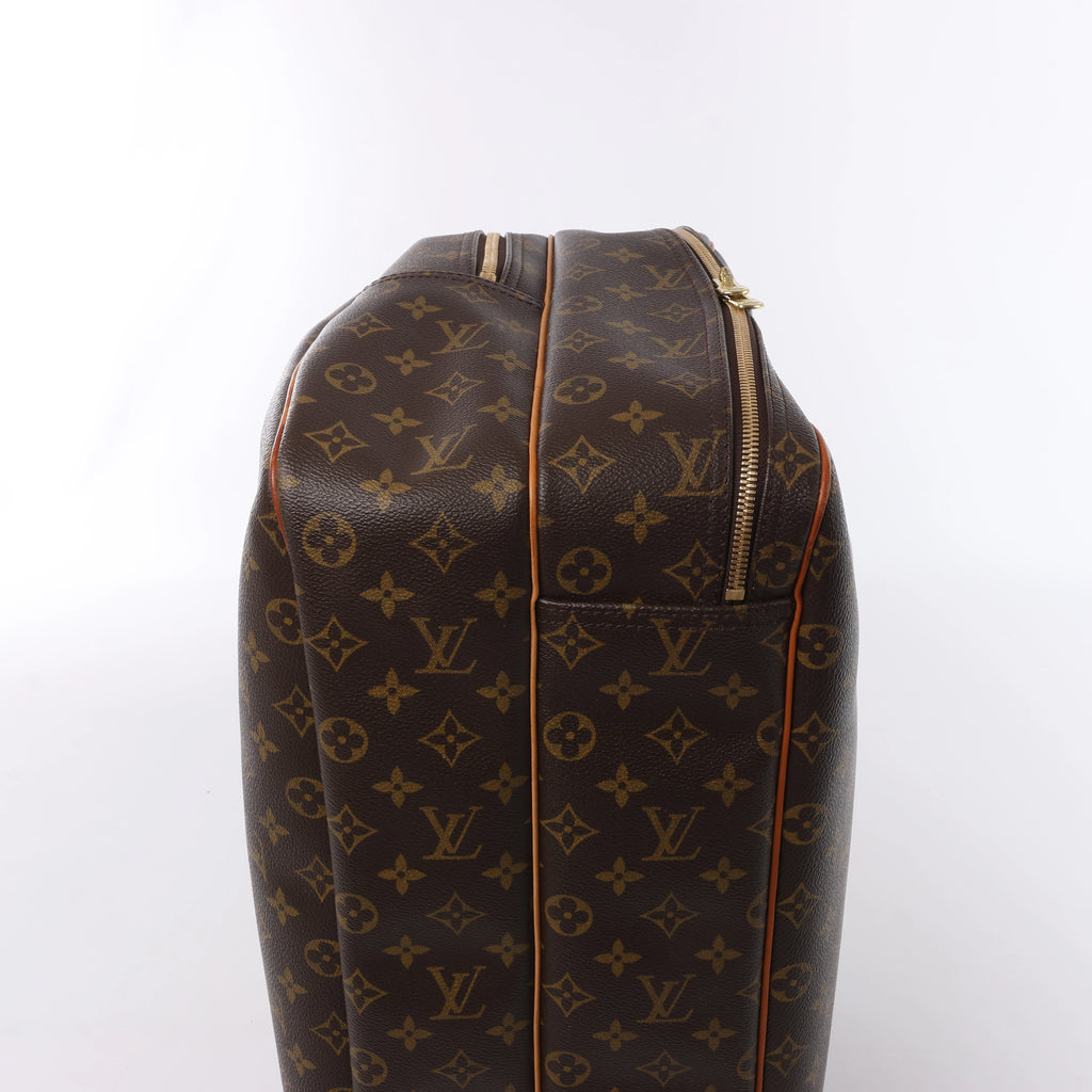 Bolso de viaje Louis Vuitton Alize Monogram Canvas con dos bolsillos en marrón M41399