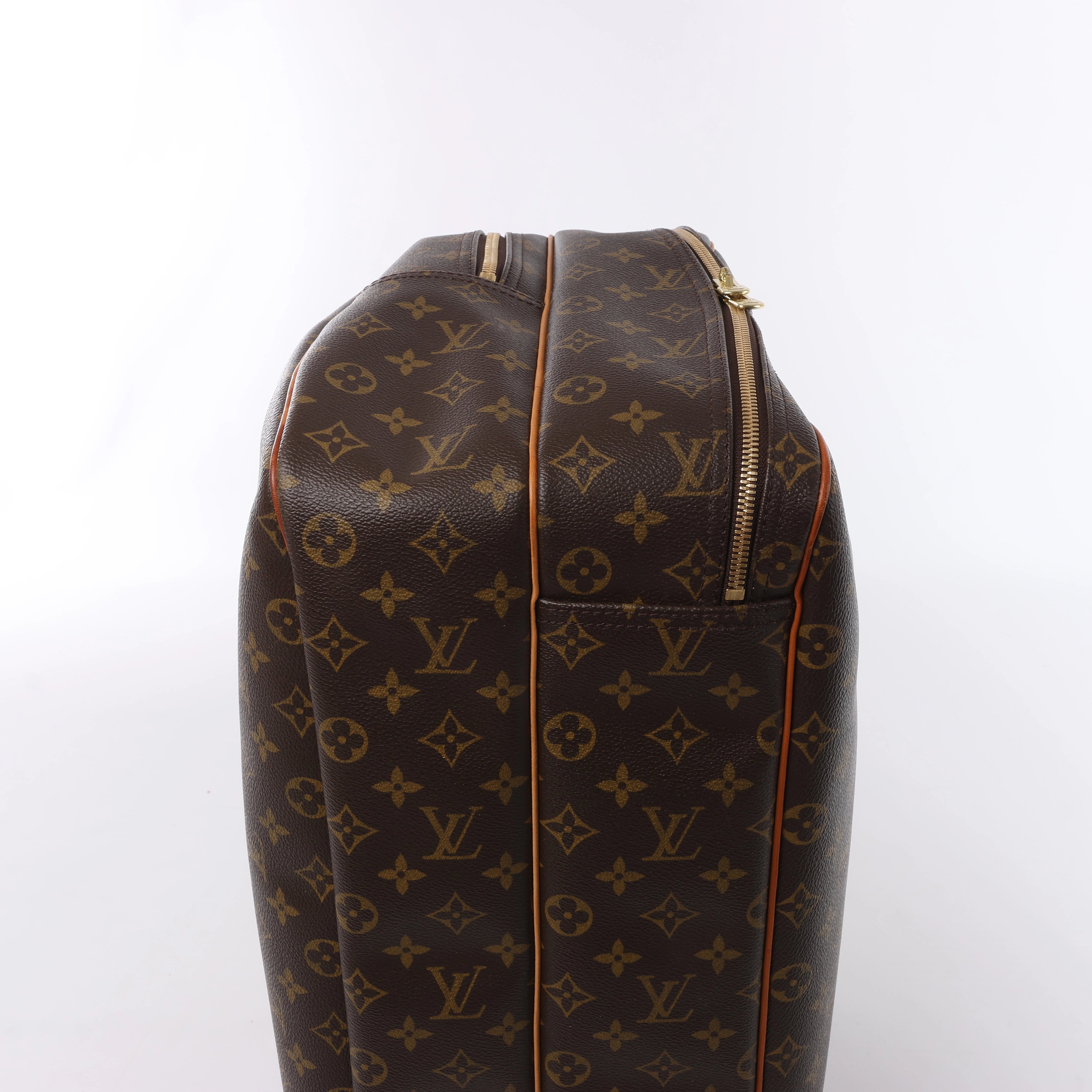 Bolso de viaje Louis Vuitton Alize Monogram Canvas con dos bolsillos en marrón M41399