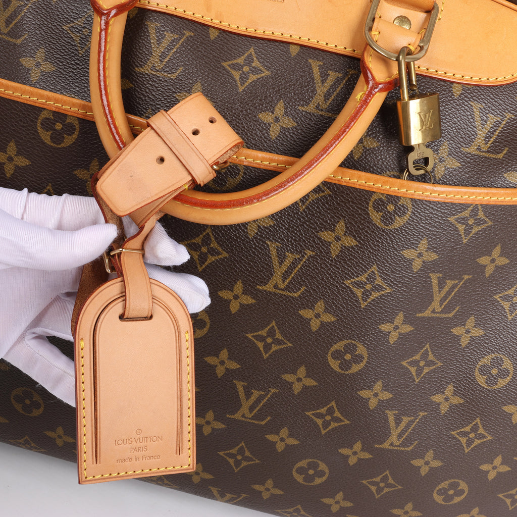 Bolso de viaje Louis Vuitton Alize Monogram Canvas con dos bolsillos en marrón M41399