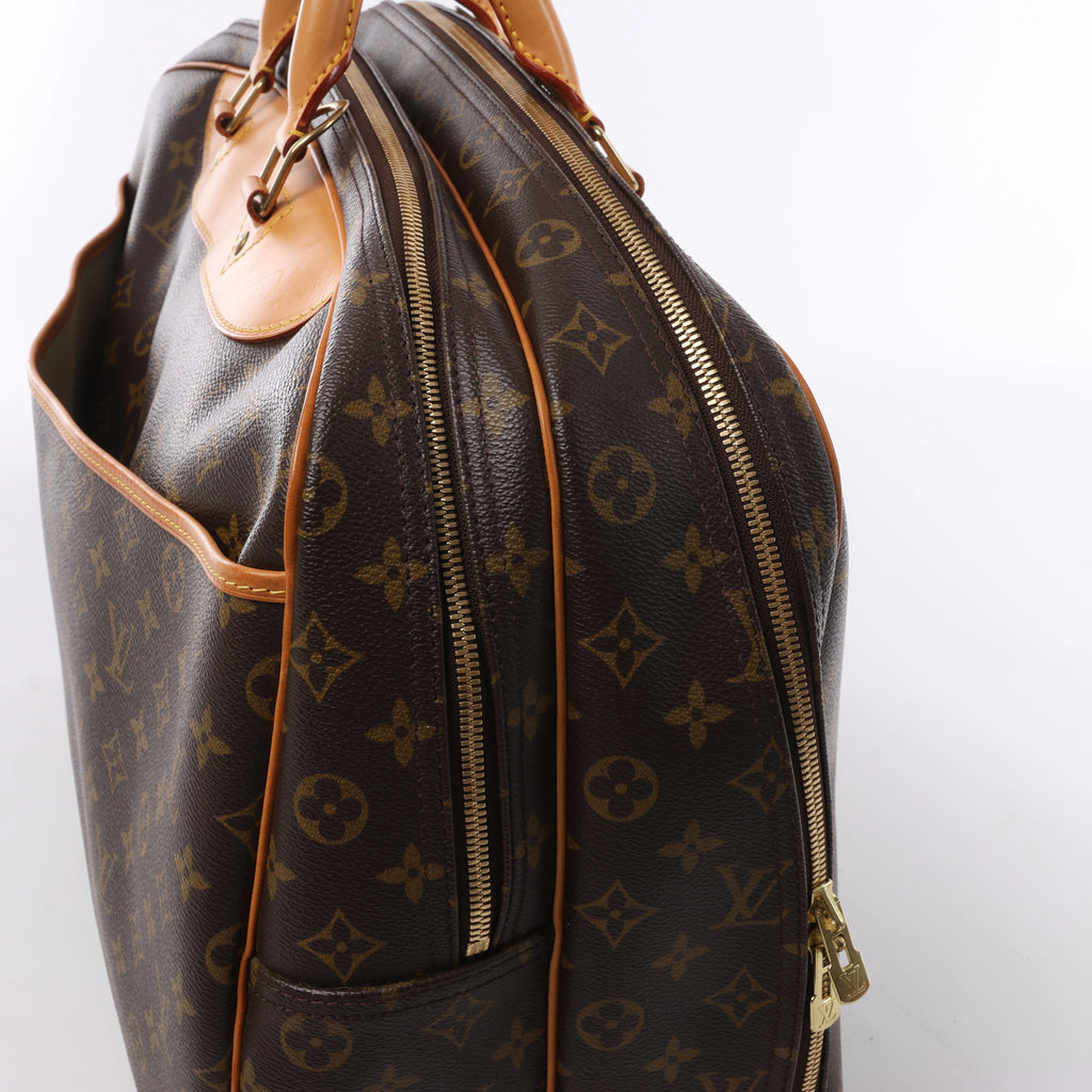 Bolso de viaje Louis Vuitton Alize Monogram Canvas con dos bolsillos en marrón M41399