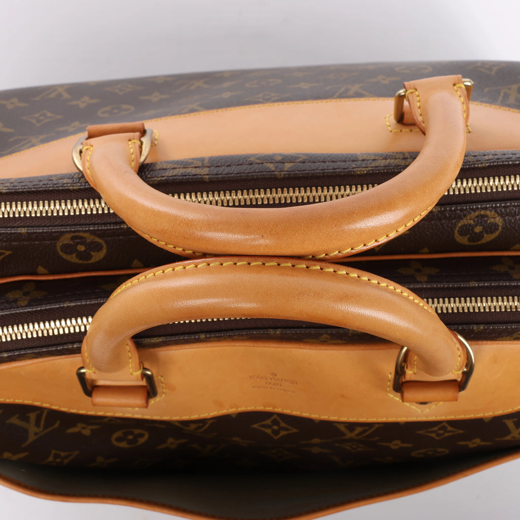 Bolso de viaje Louis Vuitton Alize Monogram Canvas con dos bolsillos en marrón M41399