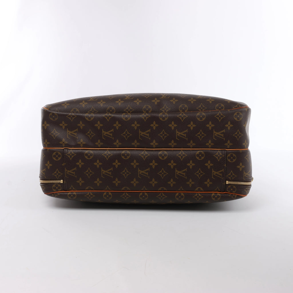 Bolso de viaje Louis Vuitton Alize Monogram Canvas con dos bolsillos en marrón M41399