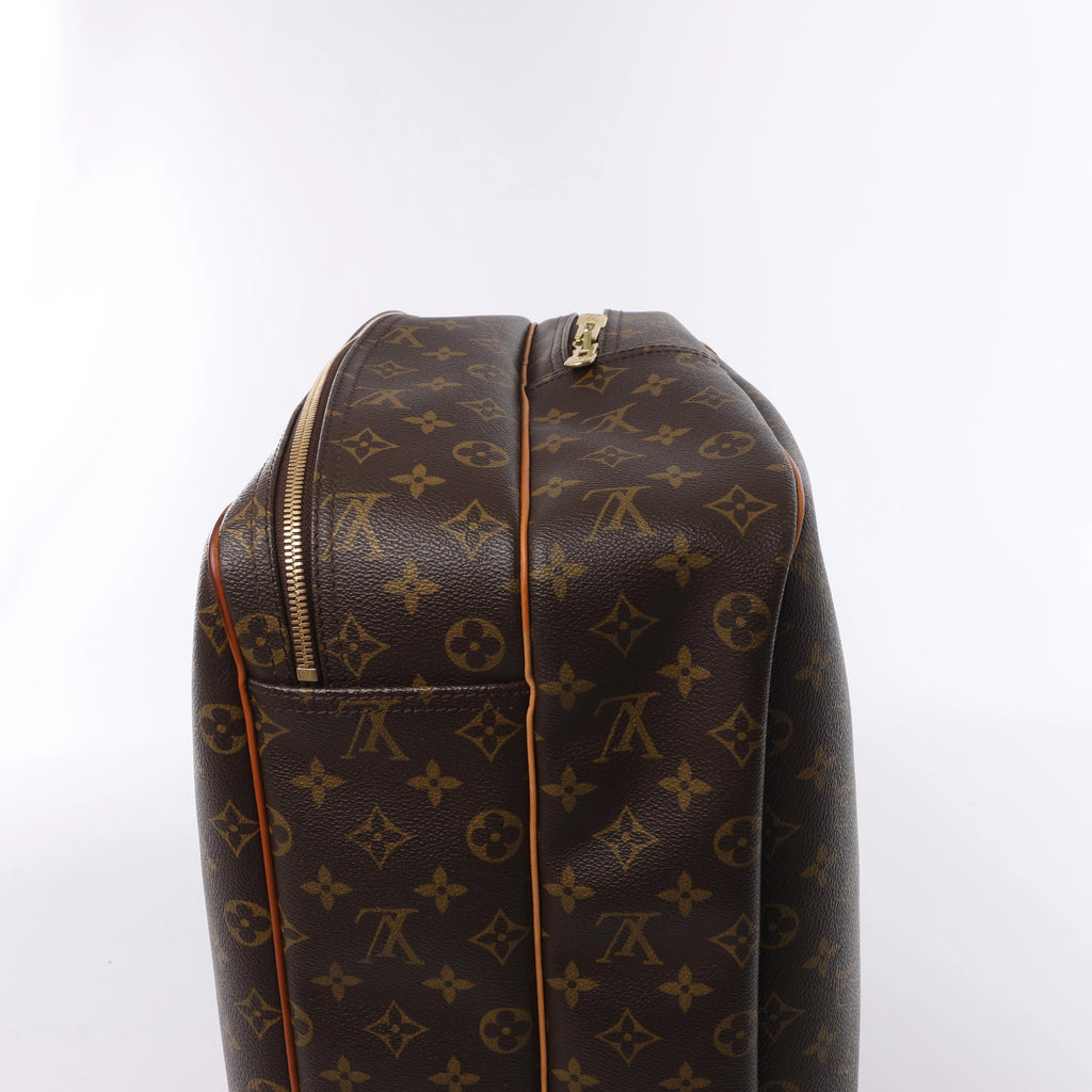 Bolso de viaje Louis Vuitton Alize Monogram Canvas con dos bolsillos en marrón M41399