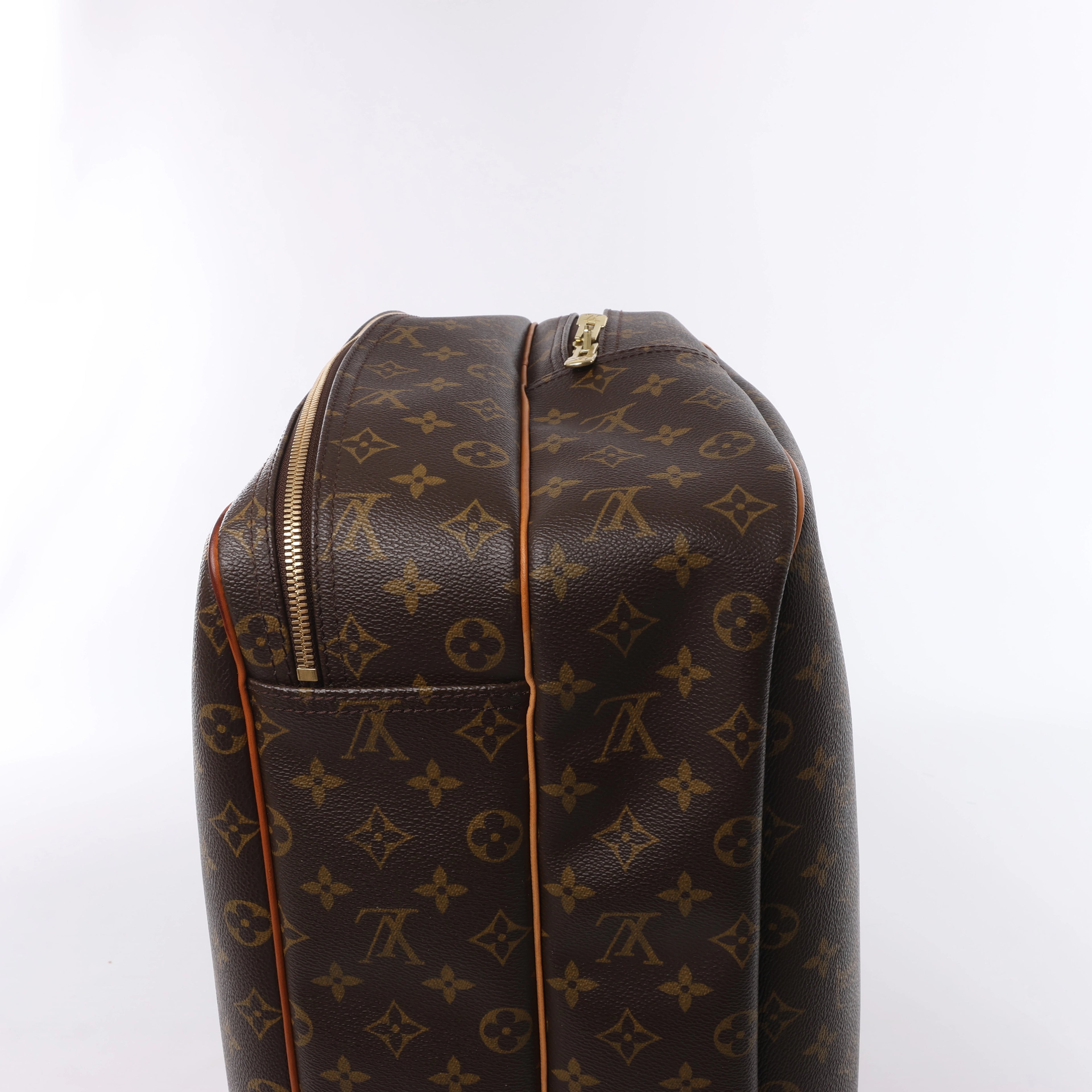 Bolso de viaje Louis Vuitton Alize Monogram Canvas con dos bolsillos en marrón M41399