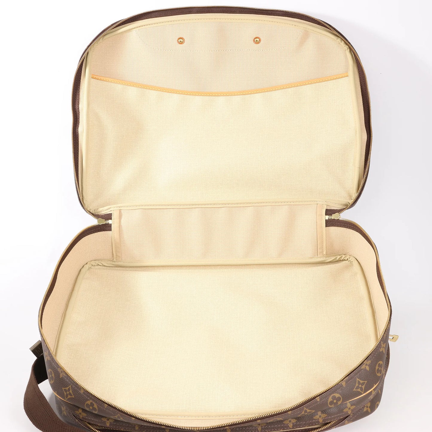 Louis Vuitton Alize Monogram Canvas 2 Poches Travel Bag in Brown M41399
