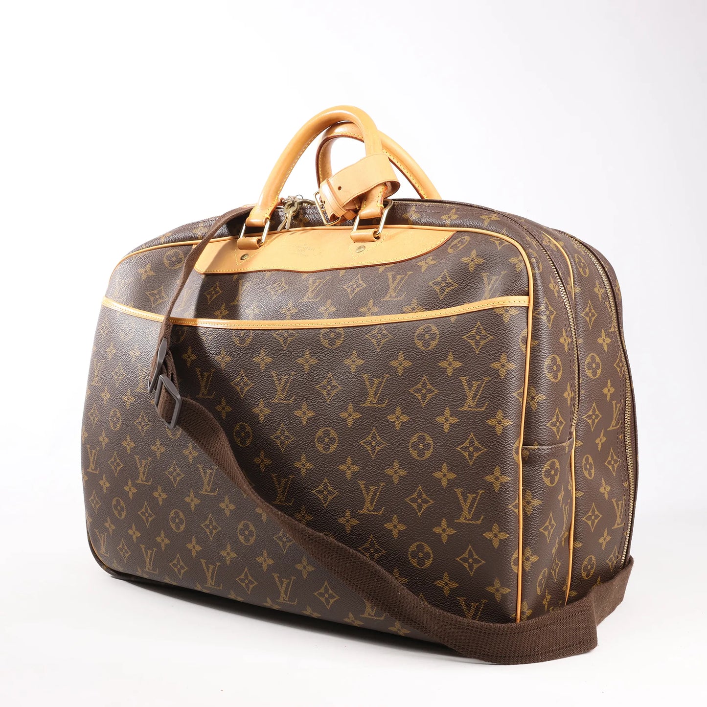 Louis Vuitton Alize Monogram Canvas 2 Poches Travel Bag in Brown M41399