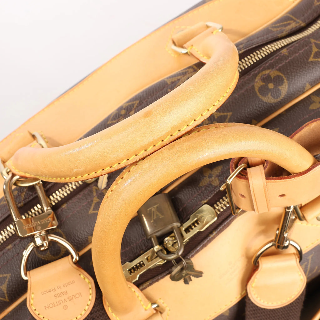 Louis Vuitton Alize Monogram Canvas 2 Poches Travel Bag in Brown M41399