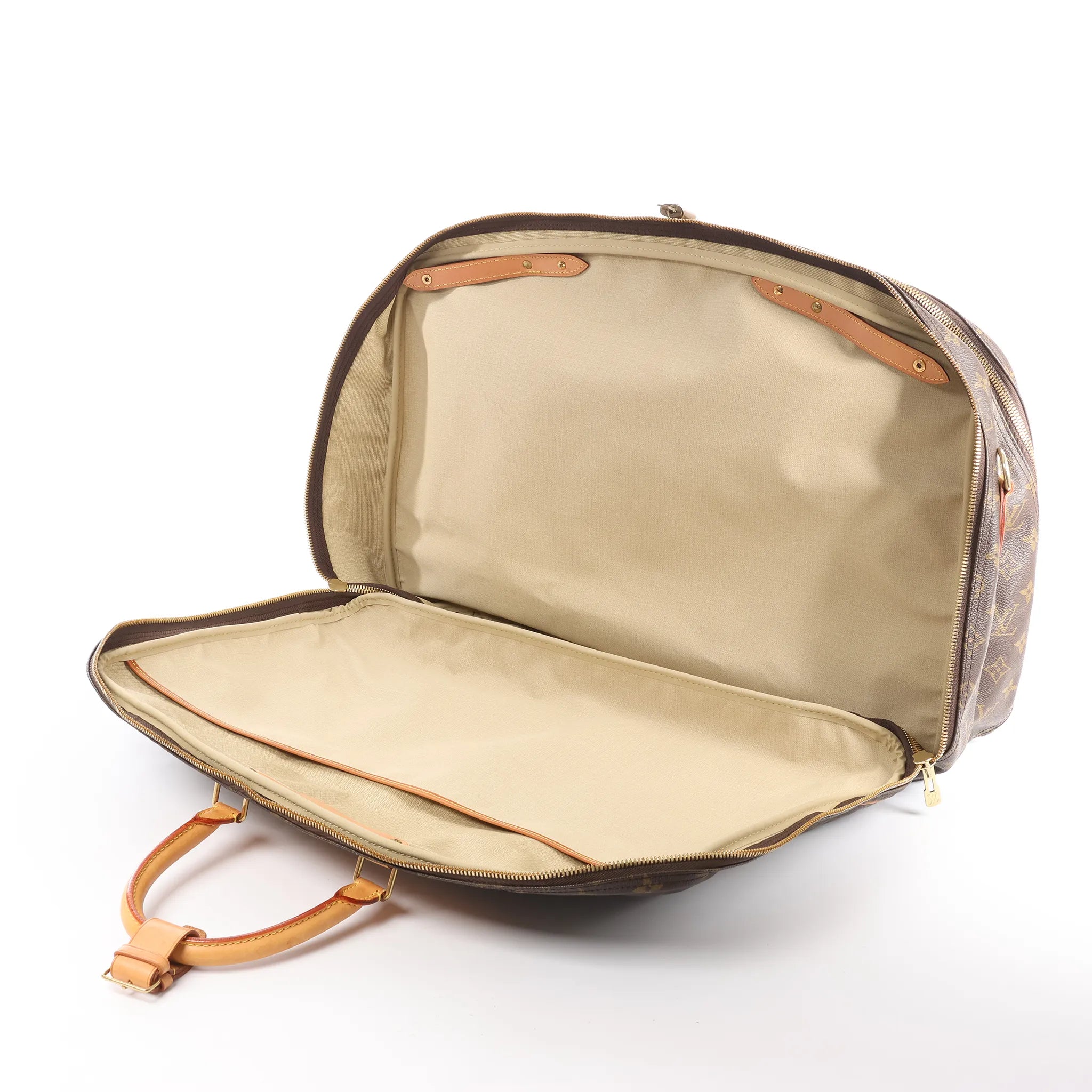 Louis Vuitton Alize Monogram Canvas 2 Poches Travel Bag in Brown M41391
