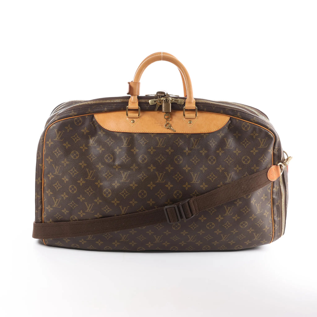 Louis Vuitton Alize Monogram Canvas 2 Poches Travel Bag in Brown M41391