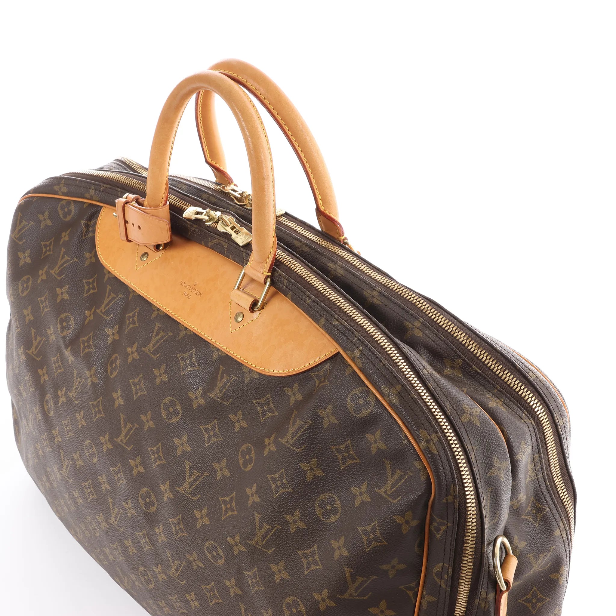Louis Vuitton Alize Monogram Canvas 2 Poches Travel Bag in Brown M41391