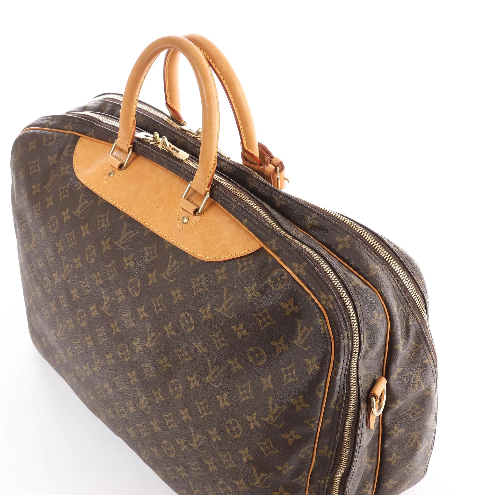 Louis Vuitton Alize Monogram Canvas 2 Poches Travel Bag in Brown M41391